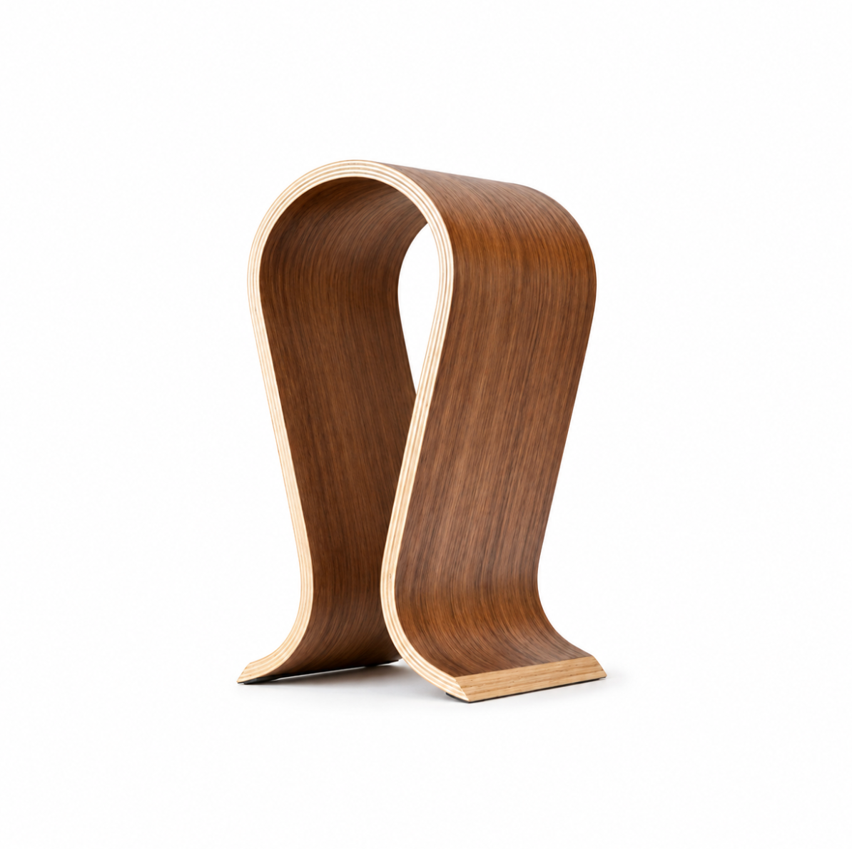 L’Arche – Support casque en bois foncé