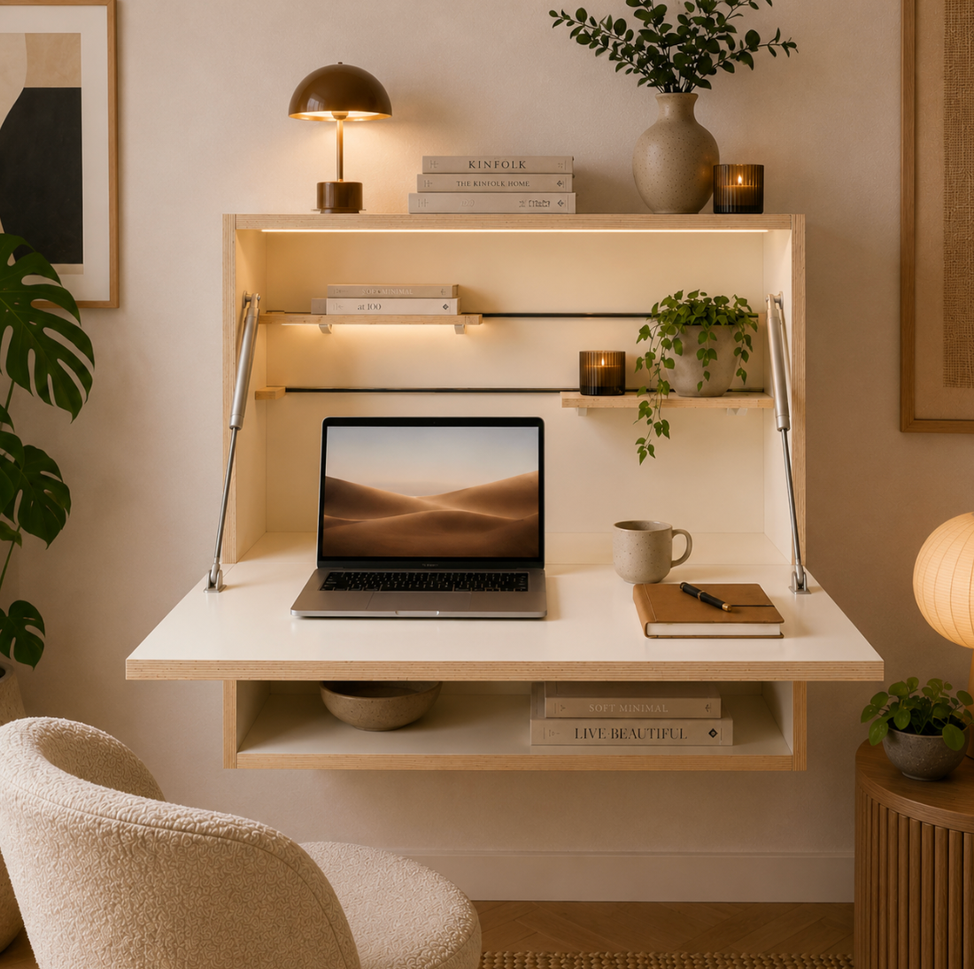 L'Ingénieux - Bureau mural rabattable