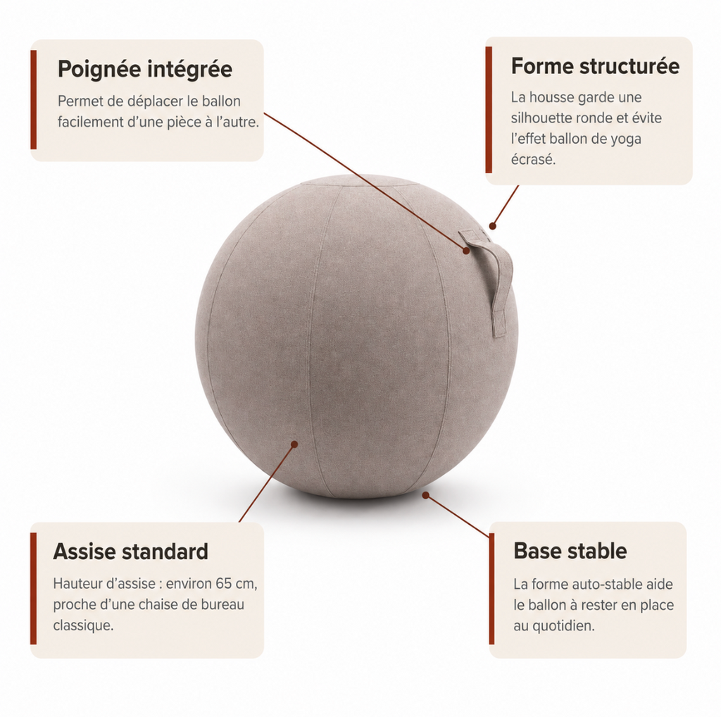 Siège Ballon - Beige clair