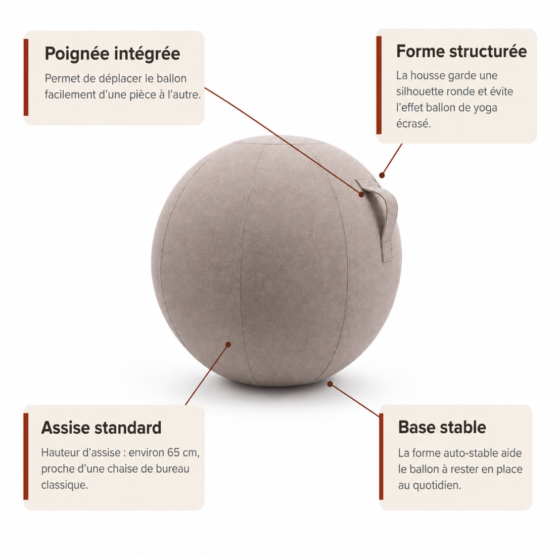 Siège Ballon - Beige clair